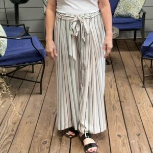 White House Black Market Striped Wide Leg Pants, size 10